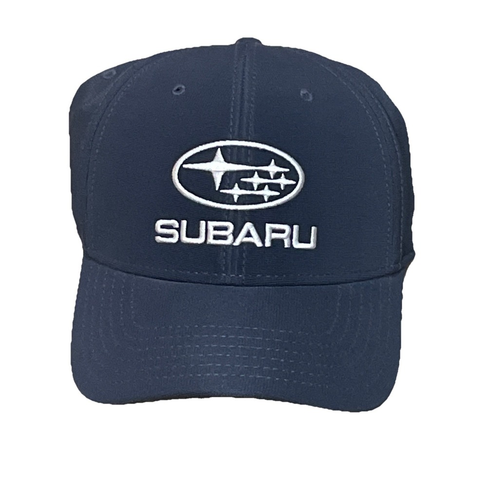 Subaru Navy Blue Flex Fit Baseball Hat Cap Adult OSFM Subaru Gear Official Merch